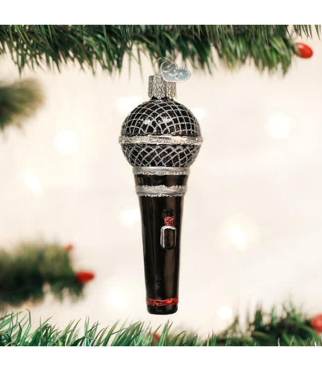 OLD WORLD CHRISTMAS Microphone Ornament