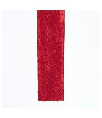2.5inX10yd Red Glitter Ribbon