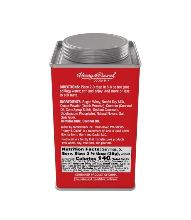 Harry & David Holiday Candy Cane Chocolate Truffle Cocoa