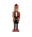 15" Red & Green King Nutcracker