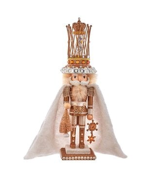 18.5" Hollywood Gold Gem King Nutcracker