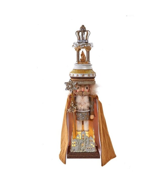 19.5" Hollywood Lighted O Holy Night Nutcracker
