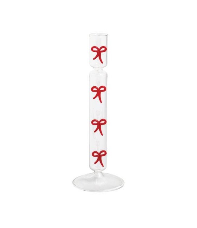 Christmas Glass Icon Candlesticks