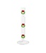 Christmas Glass Icon Candlesticks