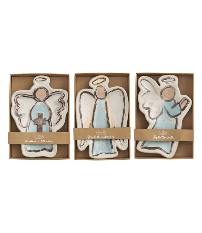 Farm Christmas Angel Tidbit Dish