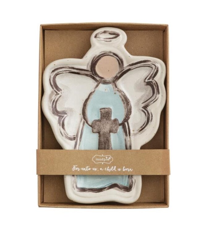 Farm Christmas Angel Tidbit Dish