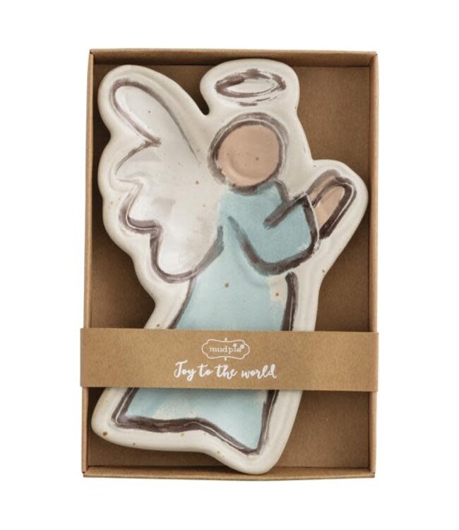 Farm Christmas Angel Tidbit Dish