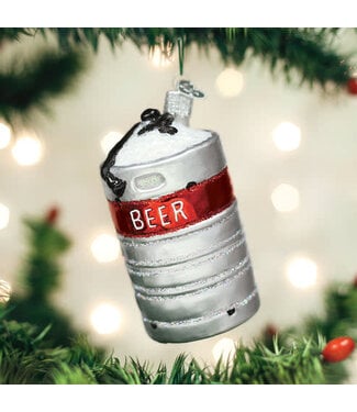 OLD WORLD CHRISTMAS Aluminum Beer Keg