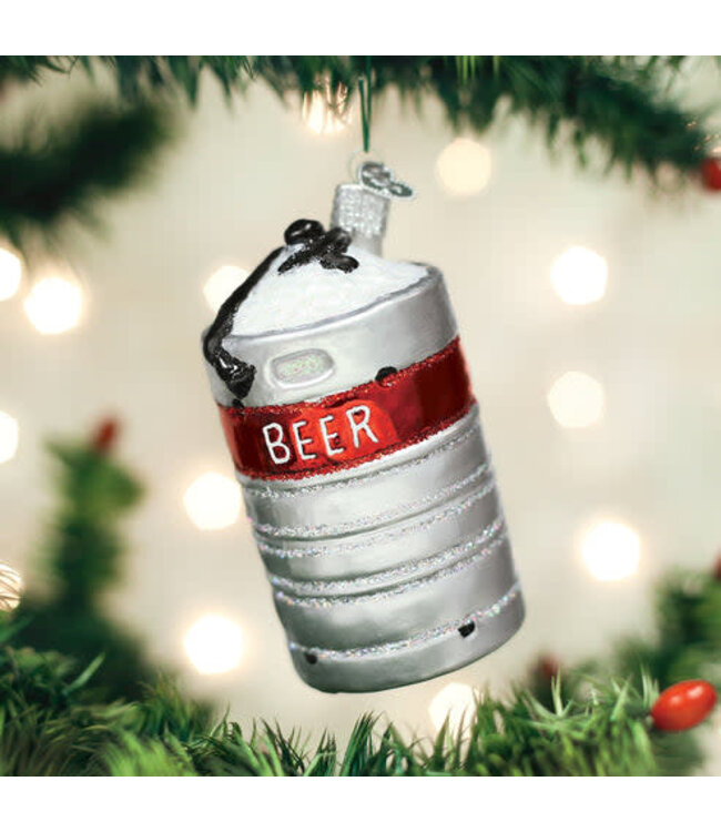 OLD WORLD CHRISTMAS Aluminum Beer Keg