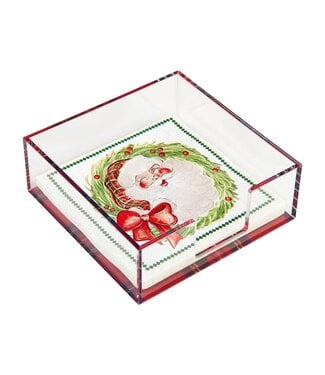 Santa Napkin & Tartan Caddy Set