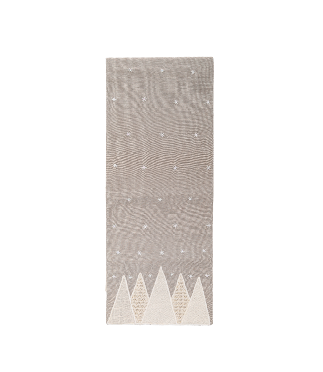 Embroidered Christmas Tree Table Runner