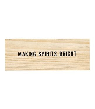 Holiday Wine Charms in Wood Box - Spirits Bright