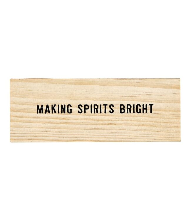 Holiday Wine Charms in Wood Box - Spirits Bright