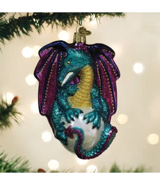 OLD WORLD CHRISTMAS Fantasy Dragon Ornament