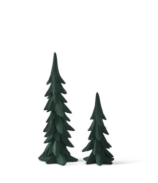 Dark Green Velvet Christmas Trees