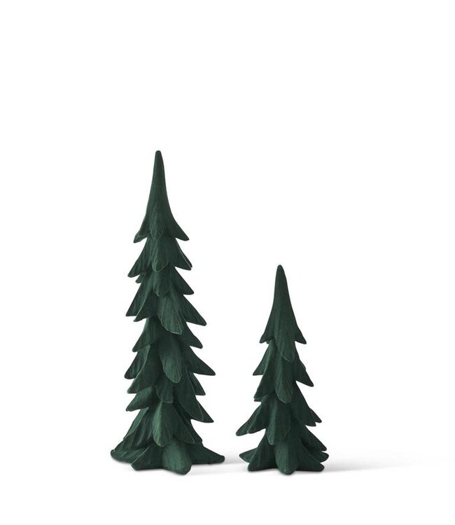 Dark Green Velvet Christmas Trees