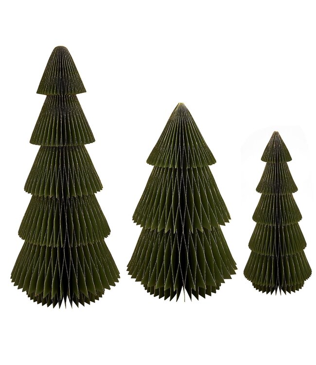 Green Handmade Paper Trees