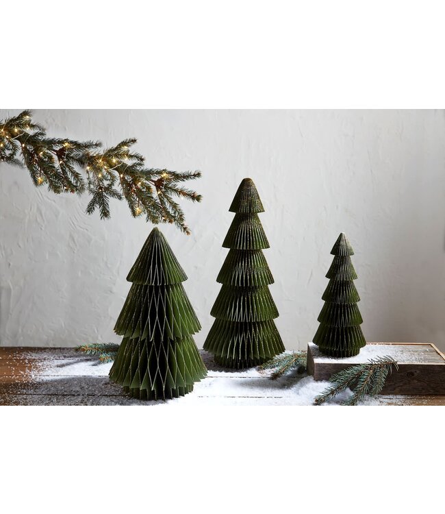 Green Handmade Paper Trees