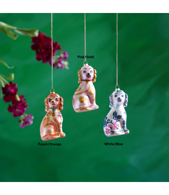 GLITTERVILLE Nathalie Lété Floral Dog Ornament