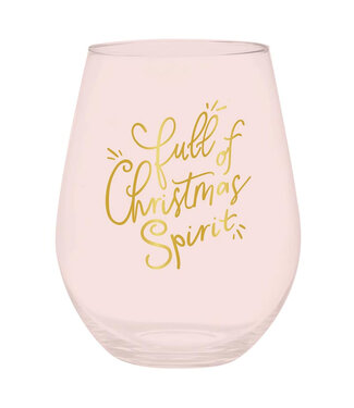 Wine Glass - Full of Christmas Spirit