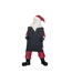 Resin Santa W/ Chalkboard - Red, White & Black