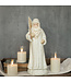 16” Santa With Snowy Tree - Ivory