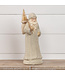 16” Santa With Snowy Tree - Ivory