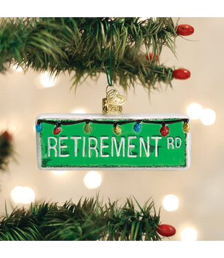 OLD WORLD CHRISTMAS Happy Retirement Ornament