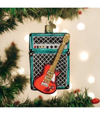 OLD WORLD CHRISTMAS Guitar & Amp Ornament