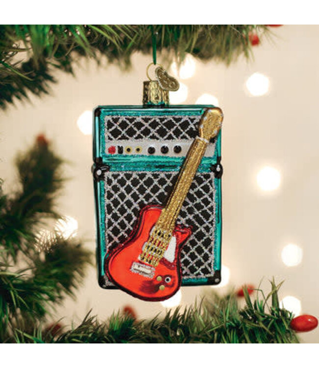 OLD WORLD CHRISTMAS Guitar & Amp Ornament