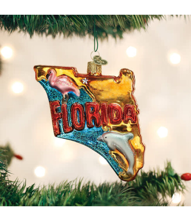 OLD WORLD CHRISTMAS State Of Florida Ornament