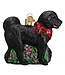 OLD WORLD CHRISTMAS Black Doodle Dog Ornament