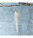 Frosty Pearl Glass Icicle Ornament