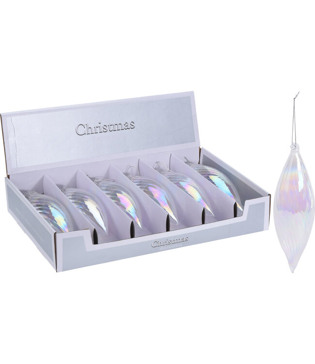 21cm Icicle Stripe Pearl - Sold Individually