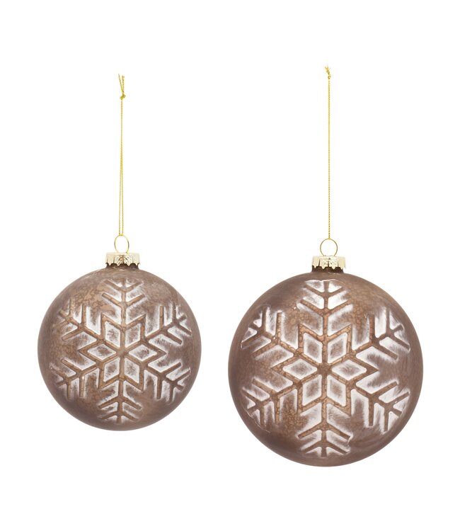 Bronze Glass Ball Ornament