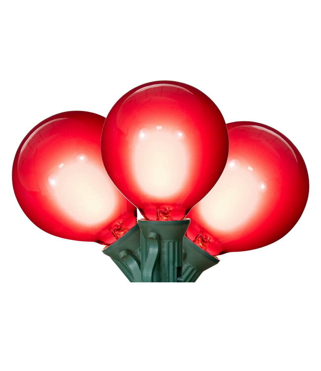 15 Light Glass LED Set with Green Wire