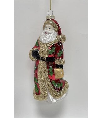Santa Claus Ornament, Glass