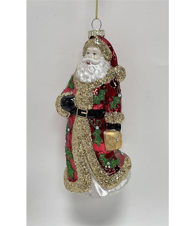 Santa Claus Ornament, Glass