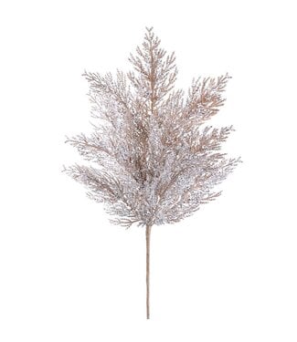 27” Glittered Pine Spray Champagne