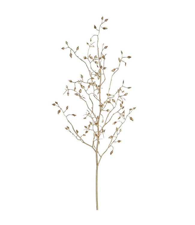 38" Metallic Mini Leaf Spray  Gold