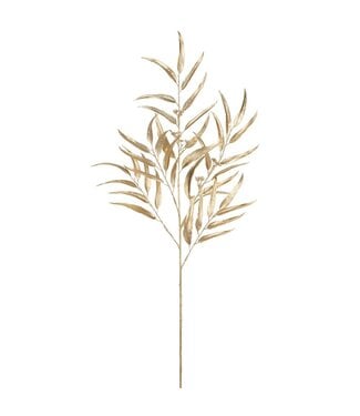 45" Metallic Eucalyptus Leaf Spray Gold
