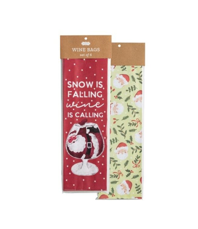 Christmas Paper Wine Bag Sets