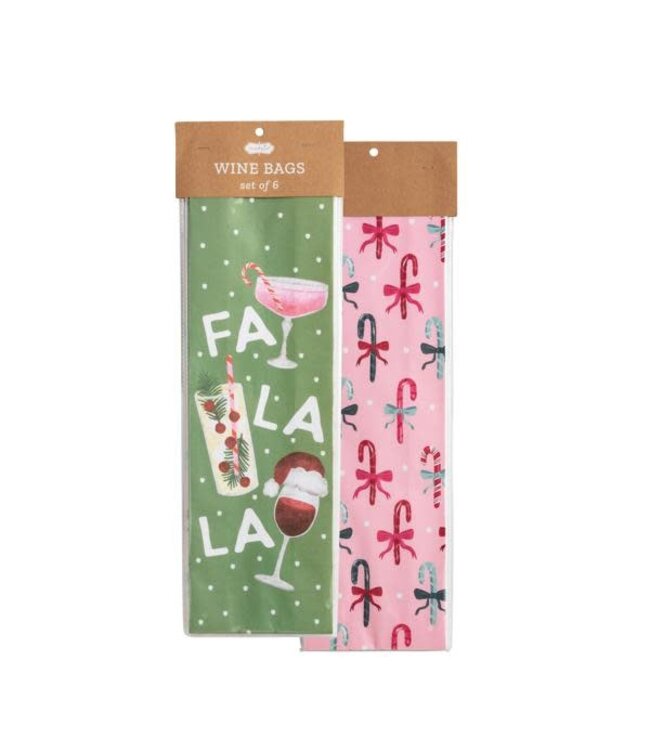 Christmas Paper Wine Bag Sets
