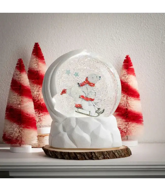 Candy Stripe Bottlebrush Trees - Set of 3