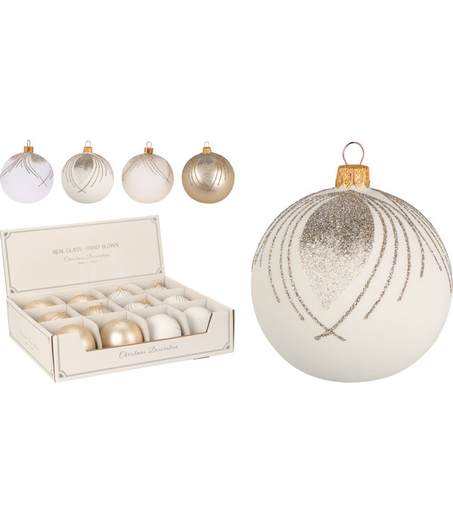 Xmas Ball 80MM Peacock Feather