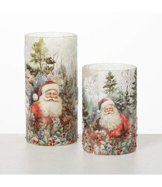 Santa Candleholder
