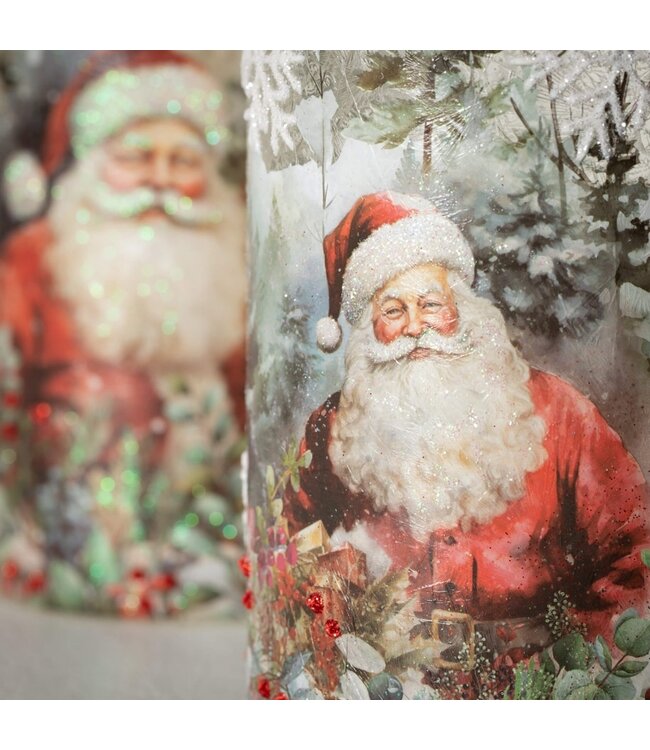 Santa Candleholder