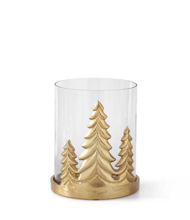 Gold Metal Christmas Tree Hurricanes