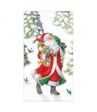 Woodland Santa Recycled Guest Towels