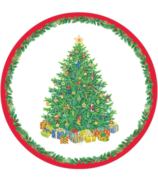 Christmas Tree Paper Salad & Dessert Plates
